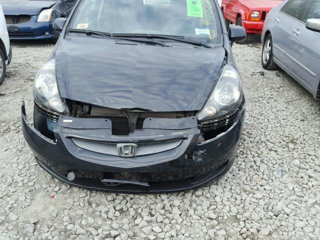 JHMGD384X7S008163 - 2007 HONDA FIT BLACK photo 9