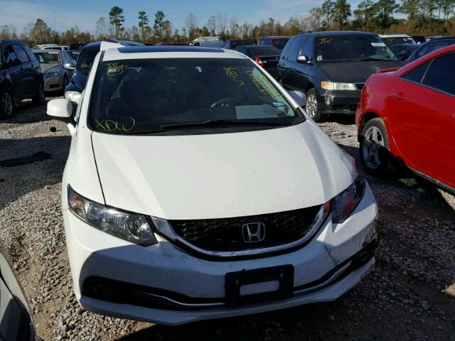 19XFB2F92DE016090 - 2013 HONDA CIVIC EXL WHITE photo 1