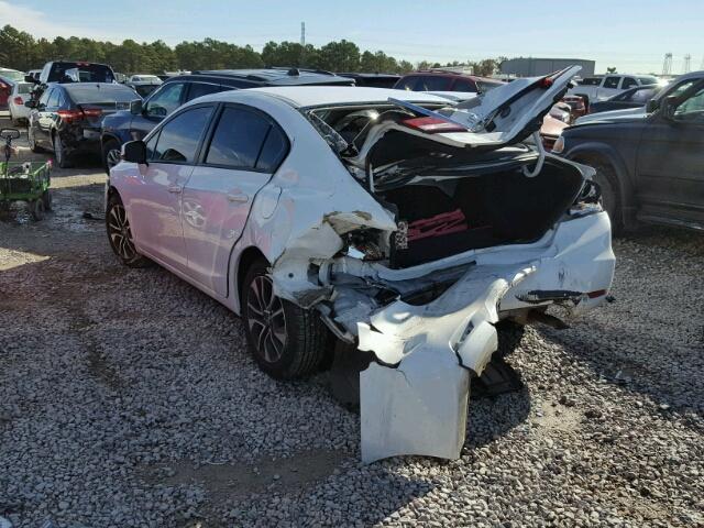 19XFB2F92DE016090 - 2013 HONDA CIVIC EXL WHITE photo 3