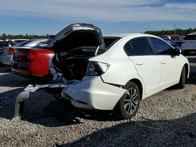 19XFB2F92DE016090 - 2013 HONDA CIVIC EXL WHITE photo 4