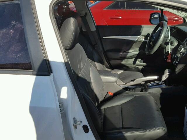 19XFB2F92DE016090 - 2013 HONDA CIVIC EXL WHITE photo 5