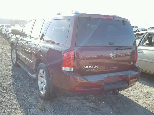 5N1AA0NC8BN610766 - 2011 NISSAN ARMADA SV MAROON photo 3