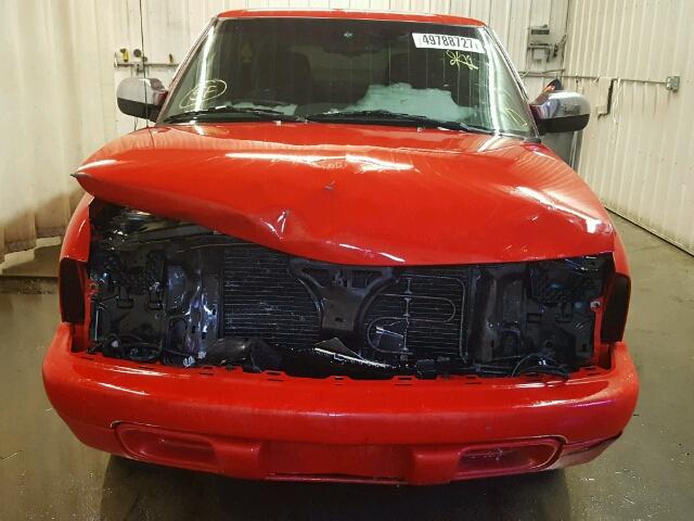 1GCCS195818186515 - 2001 CHEVROLET S TRUCK S1 RED photo 9