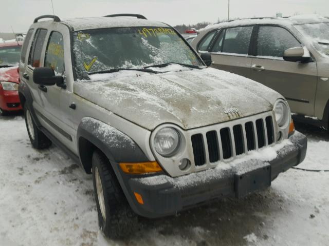 1J4GL48K67W685285 - 2007 JEEP LIBERTY SP GRAY photo 1