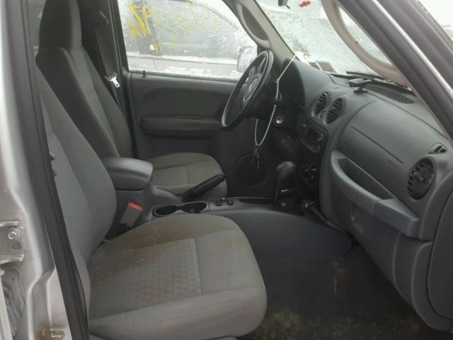 1J4GL48K67W685285 - 2007 JEEP LIBERTY SP GRAY photo 5