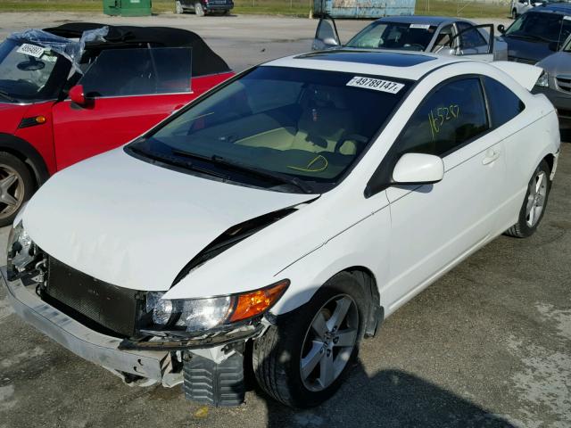 2HGFG12826H512475 - 2006 HONDA CIVIC EX WHITE photo 2