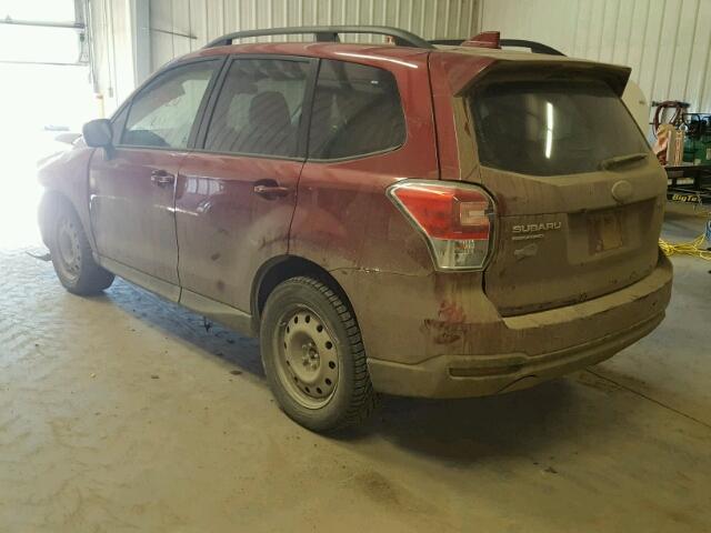 JF2SJEJC6HG479119 - 2017 SUBARU FORESTER 2 RED photo 3