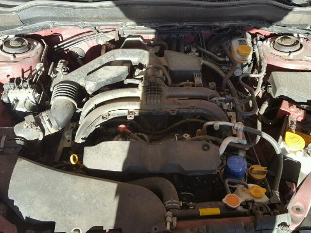 JF2SJEJC6HG479119 - 2017 SUBARU FORESTER 2 RED photo 7