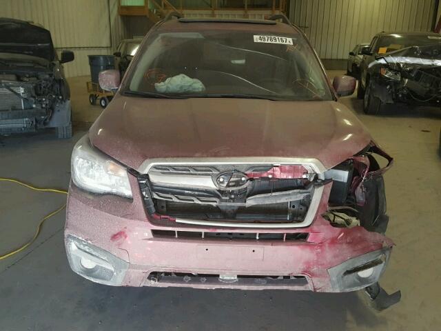 JF2SJEJC6HG479119 - 2017 SUBARU FORESTER 2 RED photo 9