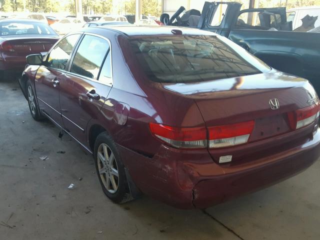 1HGCM66594A092122 - 2004 HONDA ACCORD EX BURGUNDY photo 3