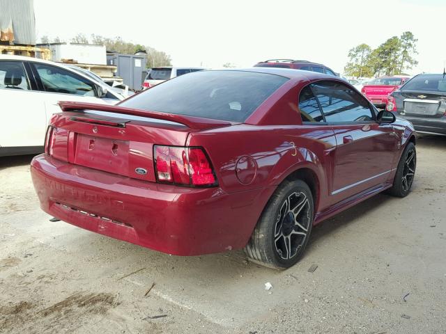 1FAFP4045YF157960 - 2000 FORD MUSTANG RED photo 4