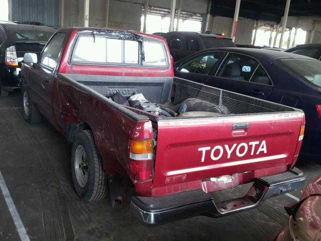 JT4RN81A5M0081694 - 1991 TOYOTA PICKUP 1/2 MAROON photo 3