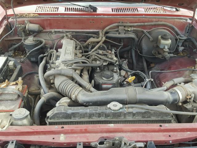 JT4RN81A5M0081694 - 1991 TOYOTA PICKUP 1/2 MAROON photo 7