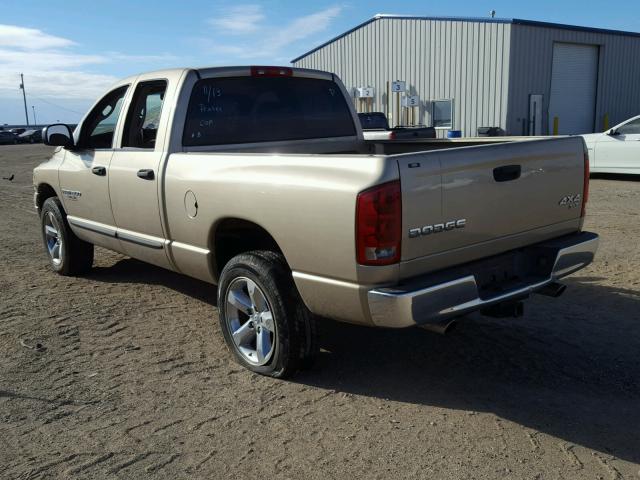 1D7HU18D23S353603 - 2003 DODGE RAM 1500 S TAN photo 3