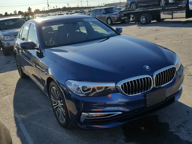 WBAJA7C54JWA73789 - 2018 BMW 530 XI BLUE photo 1