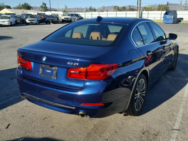 WBAJA7C54JWA73789 - 2018 BMW 530 XI BLUE photo 4