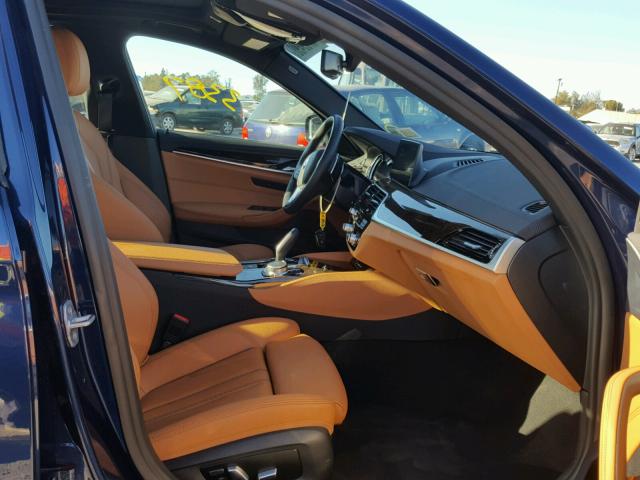 WBAJA7C54JWA73789 - 2018 BMW 530 XI BLUE photo 5