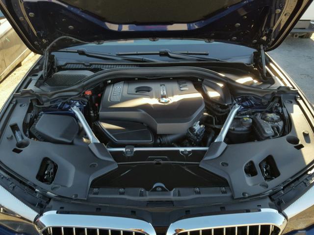 WBAJA7C54JWA73789 - 2018 BMW 530 XI BLUE photo 7