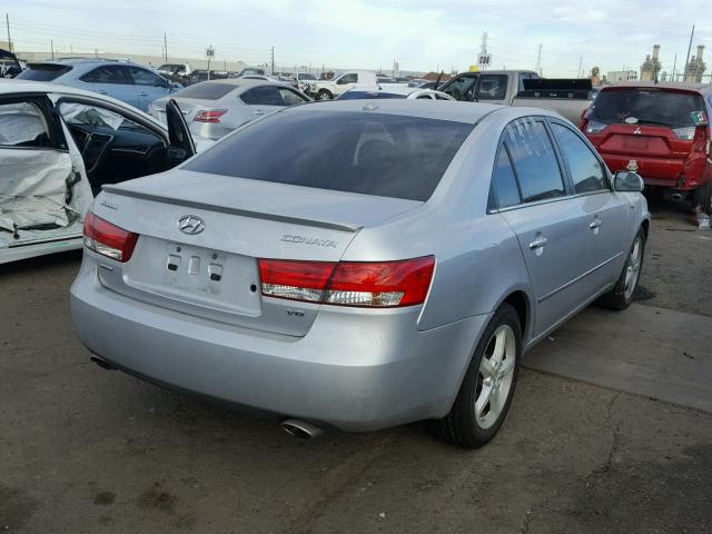 5NPEU46F07H270551 - 2007 HYUNDAI SONATA SE GRAY photo 4