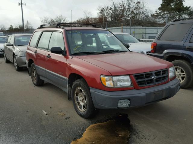 JF1SF6350WH777957 - 1998 SUBARU FORESTER L RED photo 1