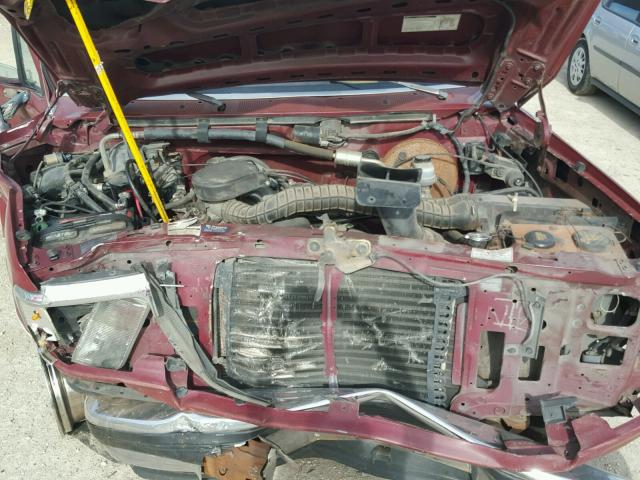 1FTEX15N2PKB62321 - 1993 FORD F150 RED photo 7