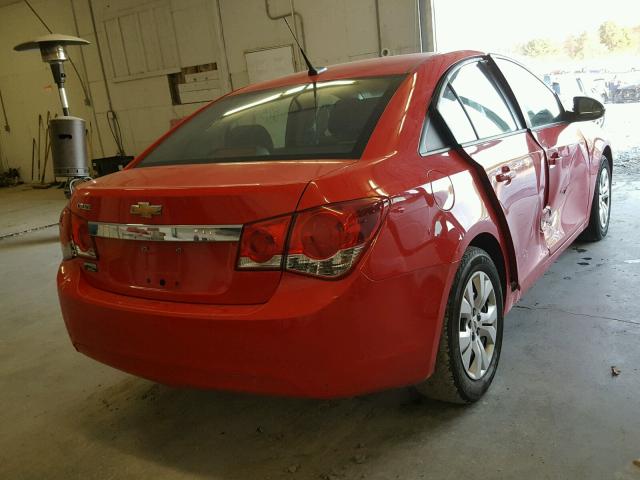 1G1PA5SH5E7486713 - 2014 CHEVROLET CRUZE LS RED photo 4