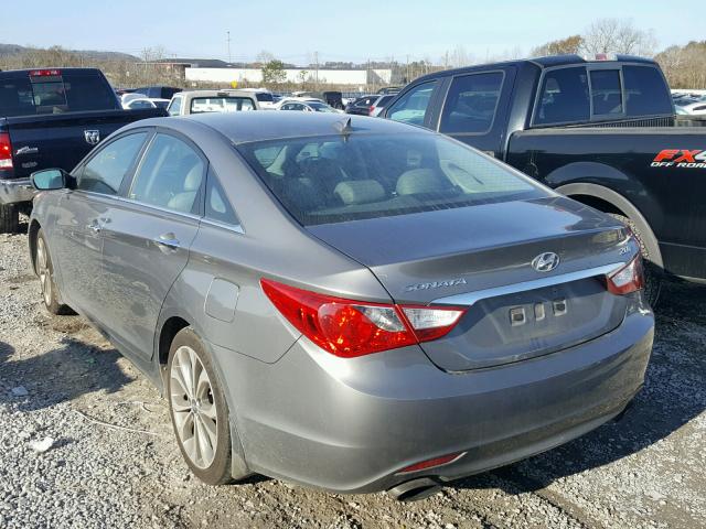 5NPEC4AB5DH767162 - 2013 HYUNDAI SONATA SE GRAY photo 3