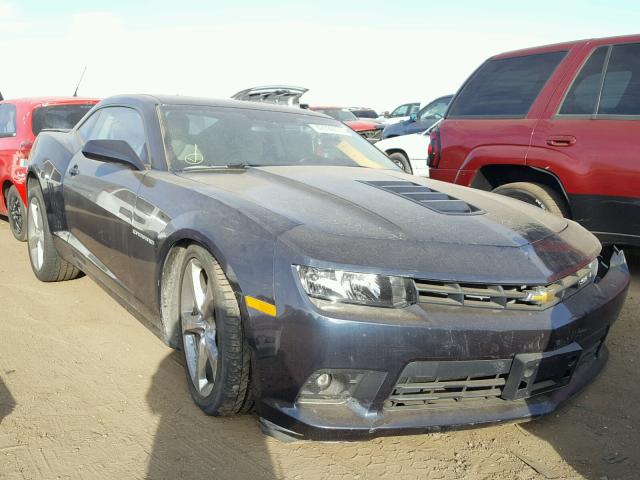 2G1FK1EJ3E9261656 - 2014 CHEVROLET CAMARO 2SS BLUE photo 1