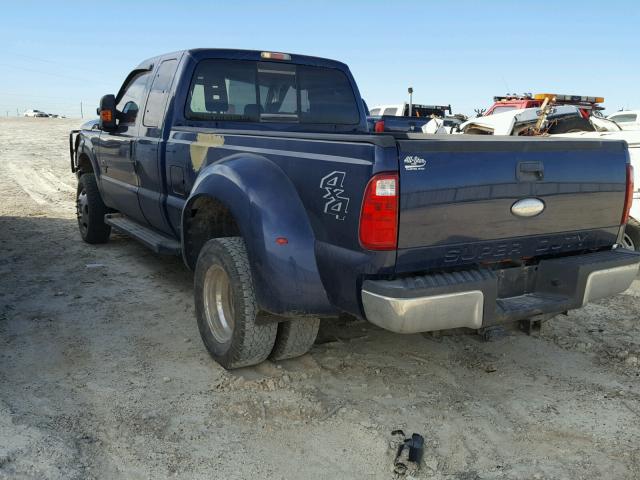 1FT8X3DT8BED02517 - 2011 FORD F350 SUPER BLUE photo 3