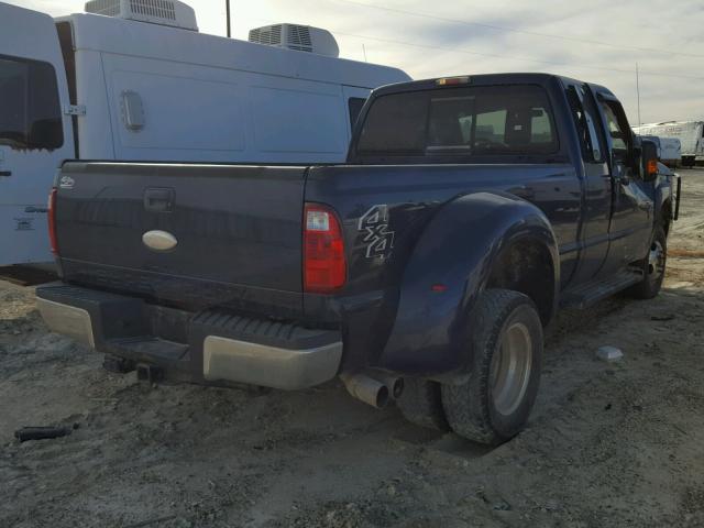 1FT8X3DT8BED02517 - 2011 FORD F350 SUPER BLUE photo 4