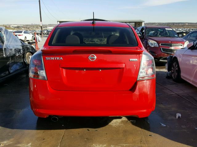 3N1AB6AP6CL660633 - 2012 NISSAN SENTRA 2.0 RED photo 9