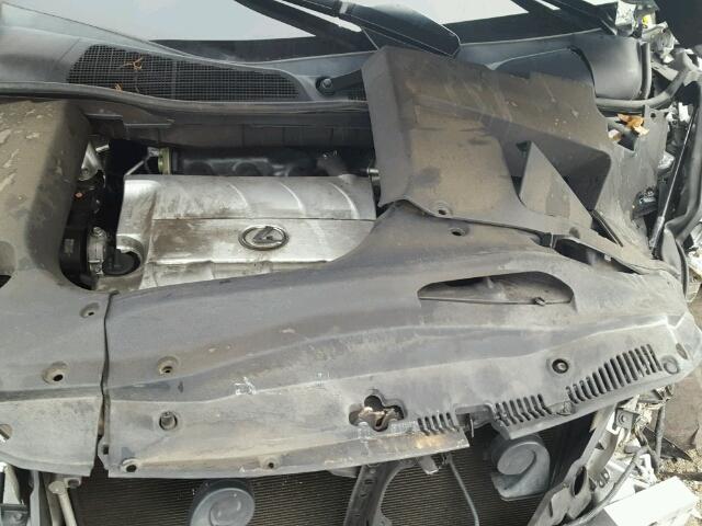 2T2ZK1BAXAC039758 - 2010 LEXUS RX 350 SILVER photo 7