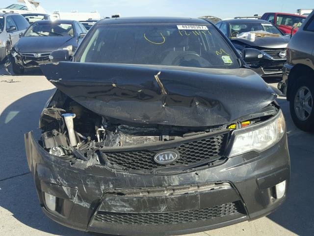 KNAFW6A38A5102975 - 2010 KIA FORTE SX BLACK photo 7