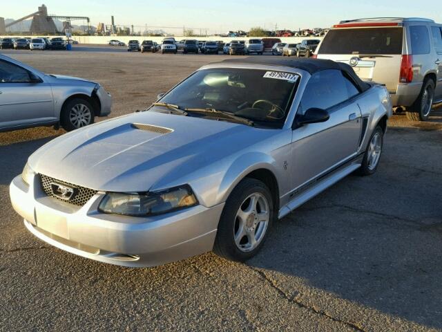 1FAFP44431F200627 - 2001 FORD MUSTANG SILVER photo 2