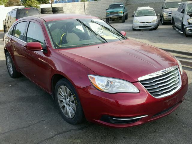 1C3CCBAB2EN212025 - 2014 CHRYSLER 200 LX RED photo 1