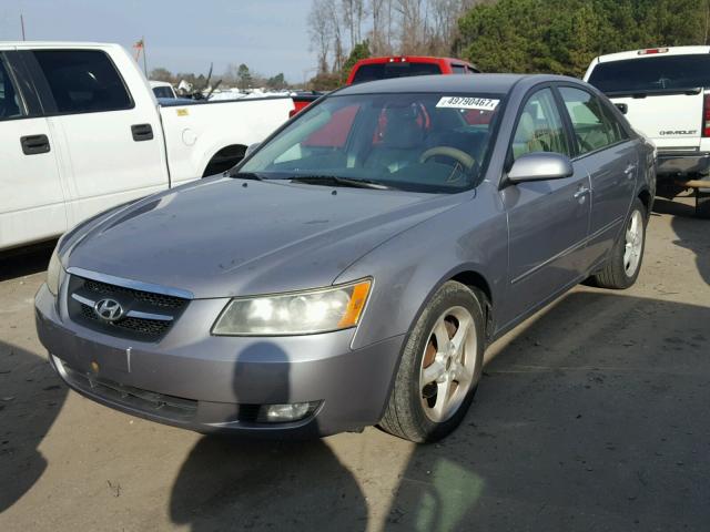 5NPEU46F88H298955 - 2008 HYUNDAI SONATA SE GRAY photo 2