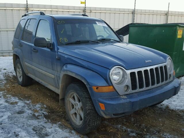 1J4GL58K55W629406 - 2005 JEEP LIBERTY LI BLUE photo 1