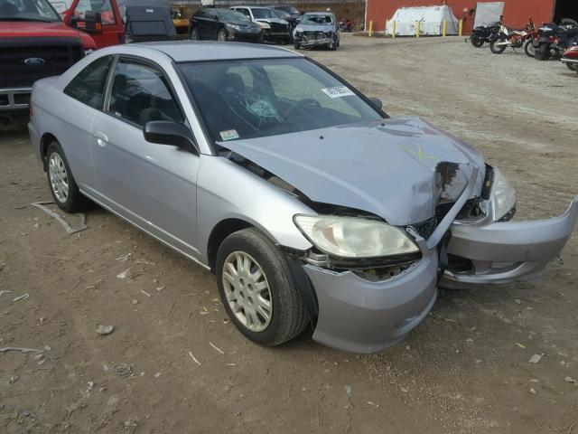 1HGEM22695L053634 - 2005 HONDA CIVIC LX SILVER photo 1