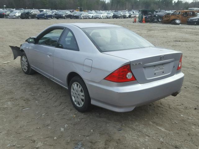 1HGEM22695L053634 - 2005 HONDA CIVIC LX SILVER photo 3