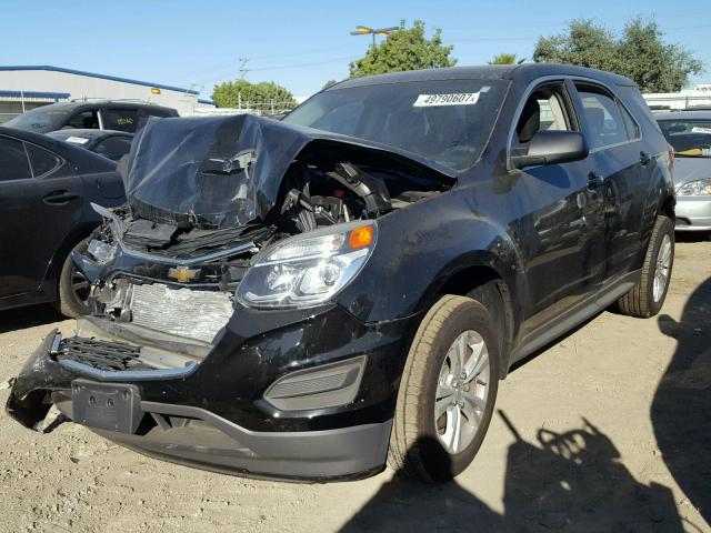 2GNALBEK7H1590061 - 2017 CHEVROLET EQUINOX LS BLACK photo 2