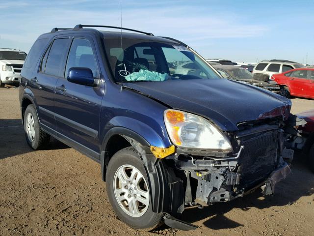 JHLRD78803C036629 - 2003 HONDA CR-V EX BLUE photo 1