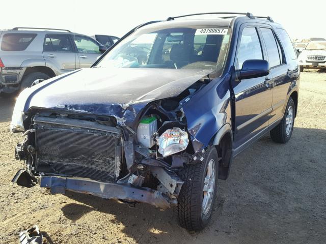 JHLRD78803C036629 - 2003 HONDA CR-V EX BLUE photo 2