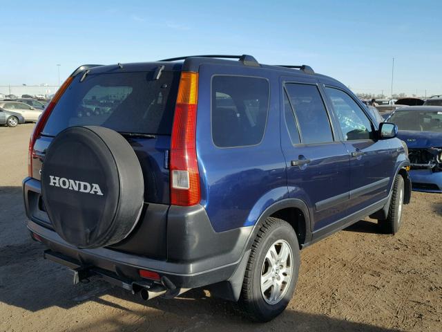 JHLRD78803C036629 - 2003 HONDA CR-V EX BLUE photo 4