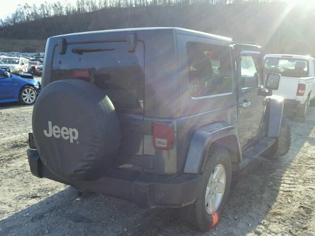 1J4FA54147L206139 - 2007 JEEP WRANGLER S GRAY photo 4