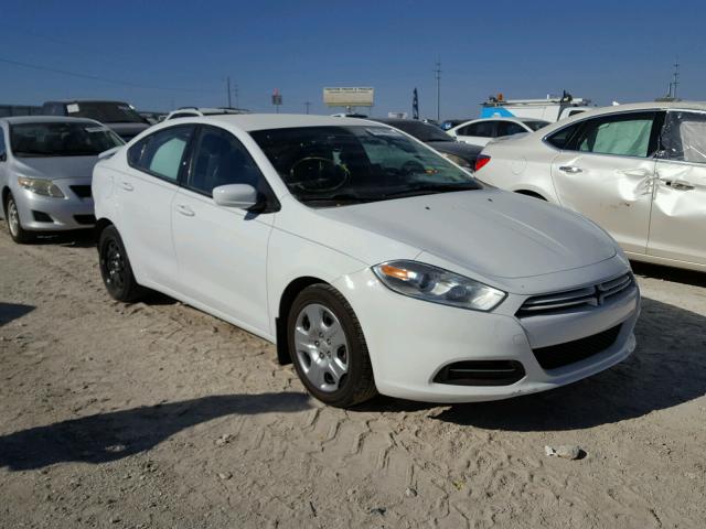 1C3CDFAA6ED791487 - 2014 DODGE DART SE WHITE photo 1