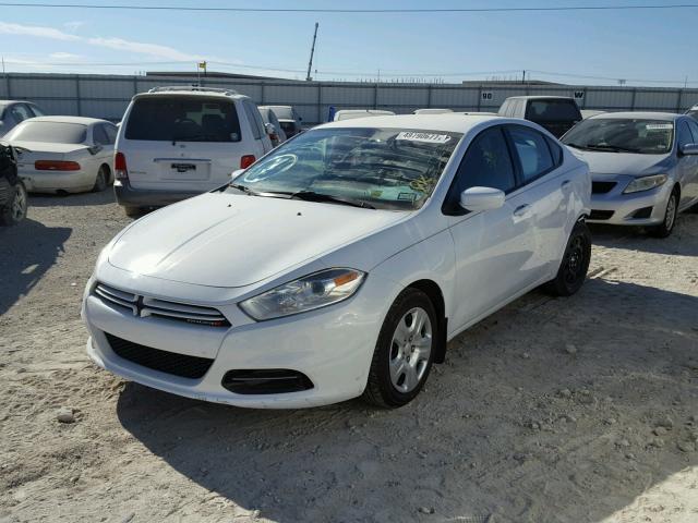 1C3CDFAA6ED791487 - 2014 DODGE DART SE WHITE photo 2