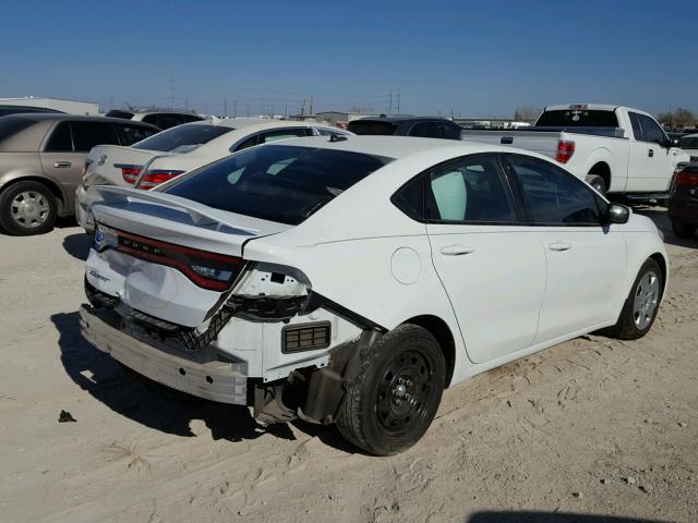 1C3CDFAA6ED791487 - 2014 DODGE DART SE WHITE photo 4