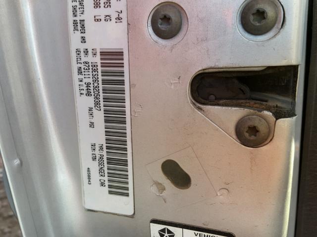 1B3ES26C92D503827 - 2002 DODGE NEON SILVER photo 10