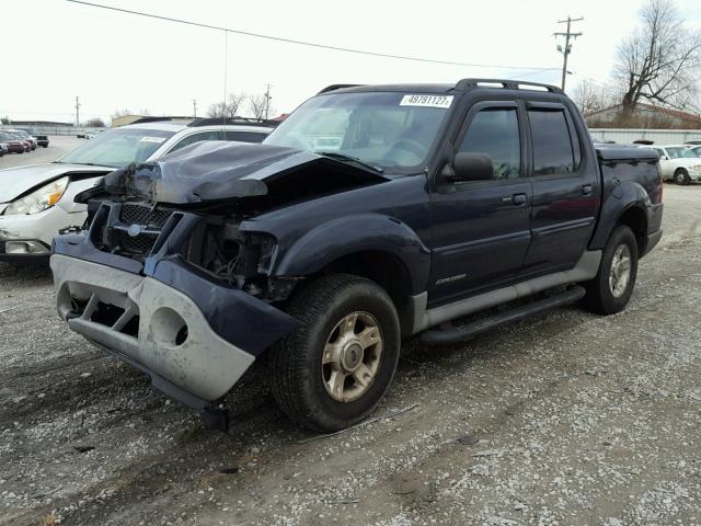 1FMZU77E71UC81287 - 2001 FORD EXPLORER S BLUE photo 2