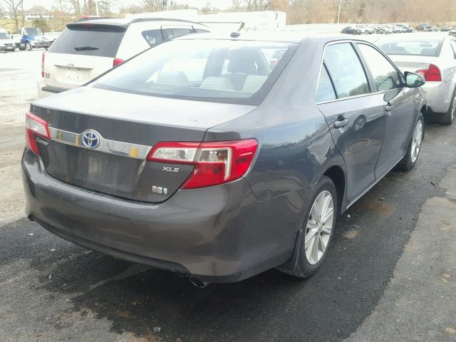 4T1BD1FK9CU023149 - 2012 TOYOTA CAMRY HYBR BLACK photo 4